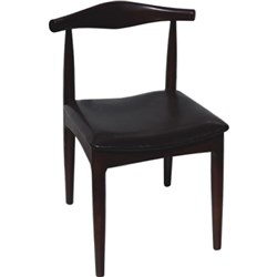 Marlin Visitor Chair Black/Elm