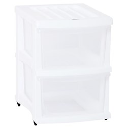 Taurus Storage Drawer 2 Drawer White