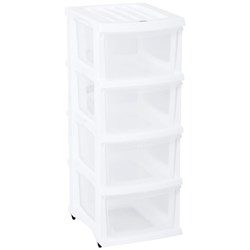 Taurus Storage Drawer 4 Drawer White
