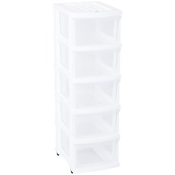 Taurus Storage Drawer 5 Drawer White