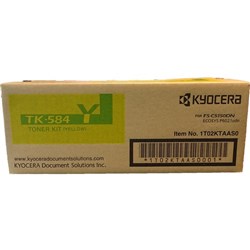 Kyocera TK-584Y Yellow Laser Toner Cartridge