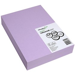 OfficeMax A4 160gsm Lovely Lavender Premium Coloured Copy Paper, Pack of 250