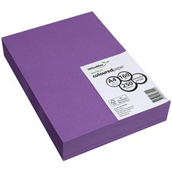 OfficeMax A4 160gsm Powerful Purple Premium Coloured Copy Paper, Pack of 250