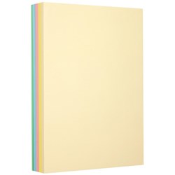 OfficeMax A3 80gsm Pastel Assorted Colours Premium Copy Paper, Pack of 500
