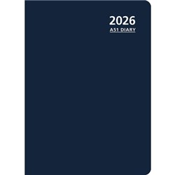 OfficeMax A51 1/2 Hour Appointments Diary A5 1 Day Per Page 2026 Blue