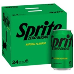 Sprite Zero Sugar Cans 330ml, Pack of 24