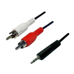 Dynamix 2 x RCA to 3.5mm Stereo Cable 2m