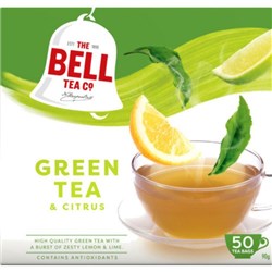 Bell Green Citrus Tagless Tea Bags, Box of 50