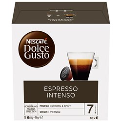 NESCAFÉ Dolce Gusto Espresso Intenso Coffee Capsules, Box of 16