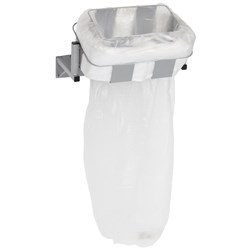 Infinity Rubbish Cradle Wall Mount Square 560mm Silver