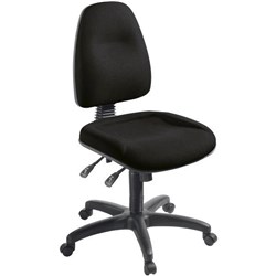 Spectrum 3 Task Chair 3 Lever Long Wide Seat Quantum Fabric/Black