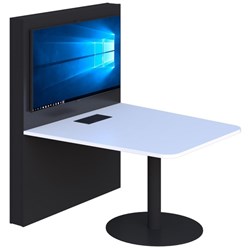 Accent Classic Media Hub 3 User 1200mm Snowdrift/Black