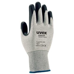Uvex Unidur Nitrile Gloves Size 10 Mottled Grey/Black, Pair