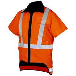 Kaiwaka Short Sleeve Tufflex Vest Medium Orange