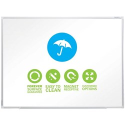 Boyd Visuals Porcelain Whiteboard Water Resistant 900 x 1200mm