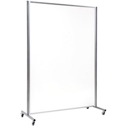 Boyd Visuals Mobile Porcelain Whiteboard Double Sided Fixed 1200 x 1800mm