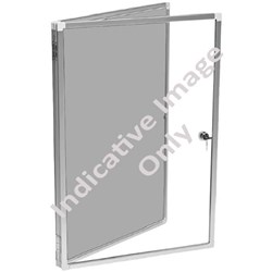 Boyd Visuals Pinboard Noticeboard Display Case 900x1200mm Grey