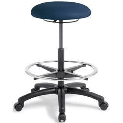 Button Stool High Lift Charisma Vinyl/Navy