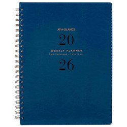 At-A-Glance A4 Diary Planner Week/Month PU 2026 Navy