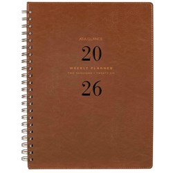 At-A-Glance A4 Diary Planner Week To View PU 2026 Brown