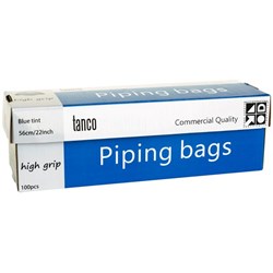 Tanco Piping Bag Hi-Grip 560mm Blue, Pack of 100