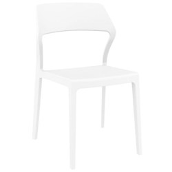 Soda Visitor Chair Stackable White