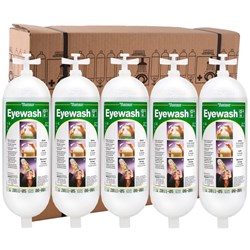 Tobin First Aid Replacement Eyewash Mobile Stand 1L, Set of 5