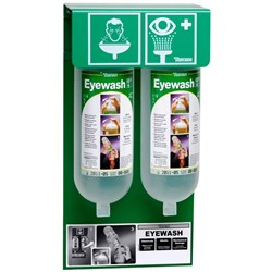 Tobin First Aid Eyewash Wall Stand 1L, Set of 2