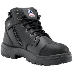 Steel Blue Parkes Zip Scuff Cap Safety Boot Size 6 Black