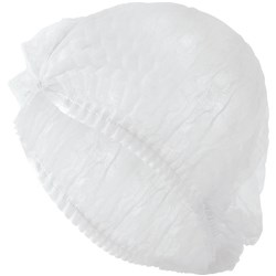 Eagle Disposable Clip Hats Non Woven 12gsm 530mm White, Box of 1000