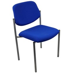 Nomad Visitor Chair Ranger Fabric/Electric Blue/Silver