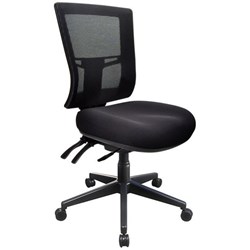 Metro II Task Chair Mid Back 3 Lever Black/Black Nylon