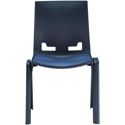 Hitch Stacker Chair Black/Navy Blue