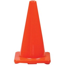 Esko PVC Road Cone Plain 450mm Orange