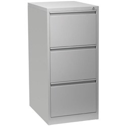 Firstline Filing Cabinet 3 Drawer Vertical Silver Grey
