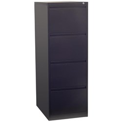 Firstline Filing Cabinet 4 Drawer Vertical Black Texture