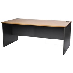 Firstline Single User Desk 1500mm Beech/Ironstone