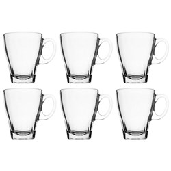 Cafe Premio Glass Cup 335ml, Pack of 6