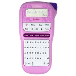 Brother P-Touch PTH110 Label Maker Labelling Machine Handheld Pink