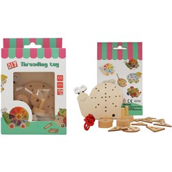 Wooden Threading Set Snail