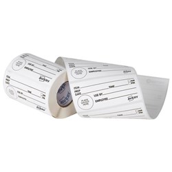Avery Shelf Life Labels Removable 102x47mm White/Black, Roll of 500
