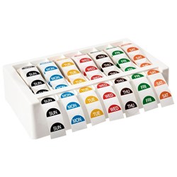 Avery Food Rotation Labels Dispenser Kit 24mm Round Labels White Dispenser