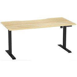 Breeze Active Pro Electric Height Adjustable Desk No Bluetooth 1600mm Atlantic Oak/Black