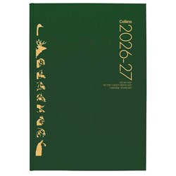 Collins A52F Mid Year Farmers Diary A5 2 Days Per Page 1 June 2026 to 30 June 2027 Green