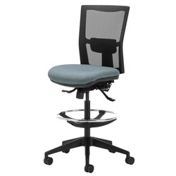 Team Air Highlift Task Chair Mesh Back 2 Lever Footring Keylargo Fabric/Sky
