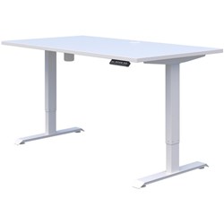 Duo II Electric Height Adjustable Desk 1500x800mm Snowdrift/White