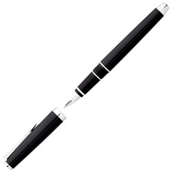 Pilot Falcon Fountain Pen Metal Silver Trim Barrel Fine Tip