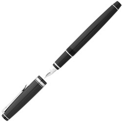 Pilot Falcon Fountain Pen Resin Silver Trim Barrel Extra Fine Tip