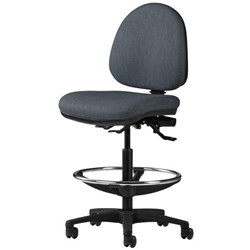 Logic Tech Mid Back 2 Lever High Lift Chair With Foot Ring Keylargo Fabric/Storm