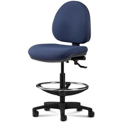 Logic Tech Mid Back 2 Lever High Lift Chair With Foot Ring Fabric/Navy